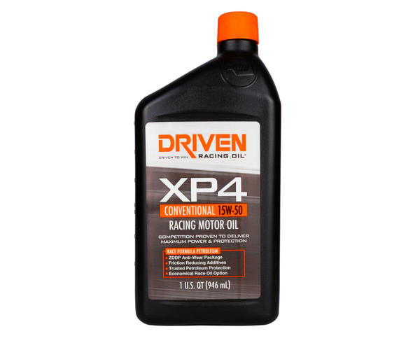Driven XP4 Conventional Racing Oil, 15W-50, Quart
