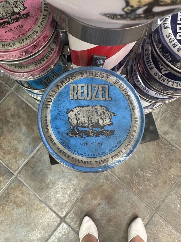 Pommade Reuzel Bleue (Tenue forte - Soluble à l'eau)