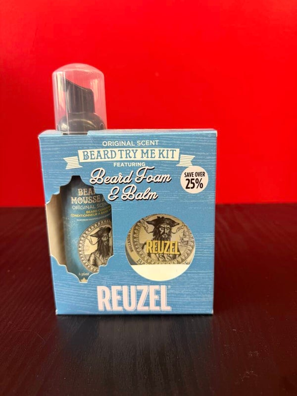 Duo Mousse nettoyante & Baume à barbe Reuzel