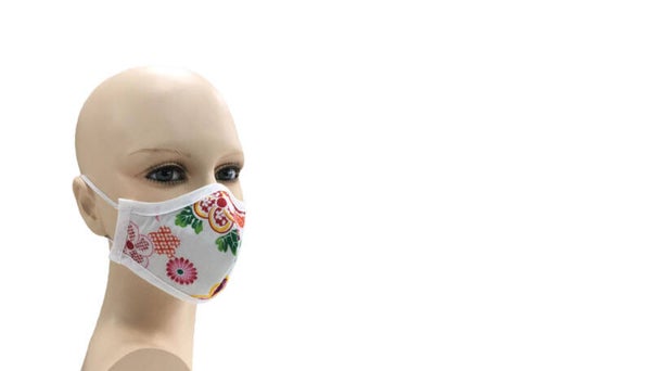 Katoenen Mondkapje 'Flower'