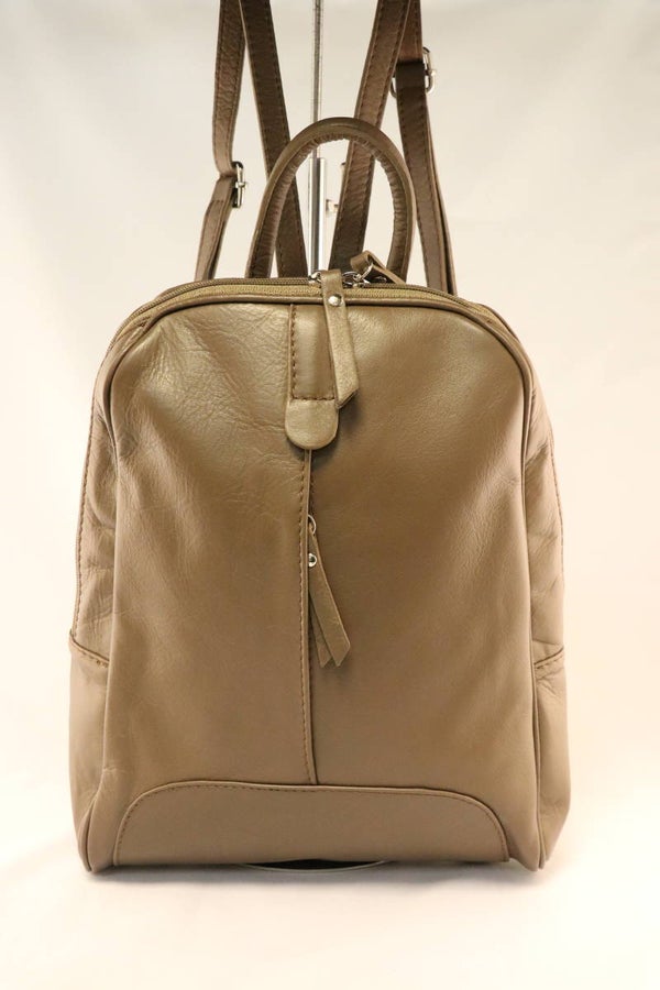 rugzak voor dames, khaki bruin kleur