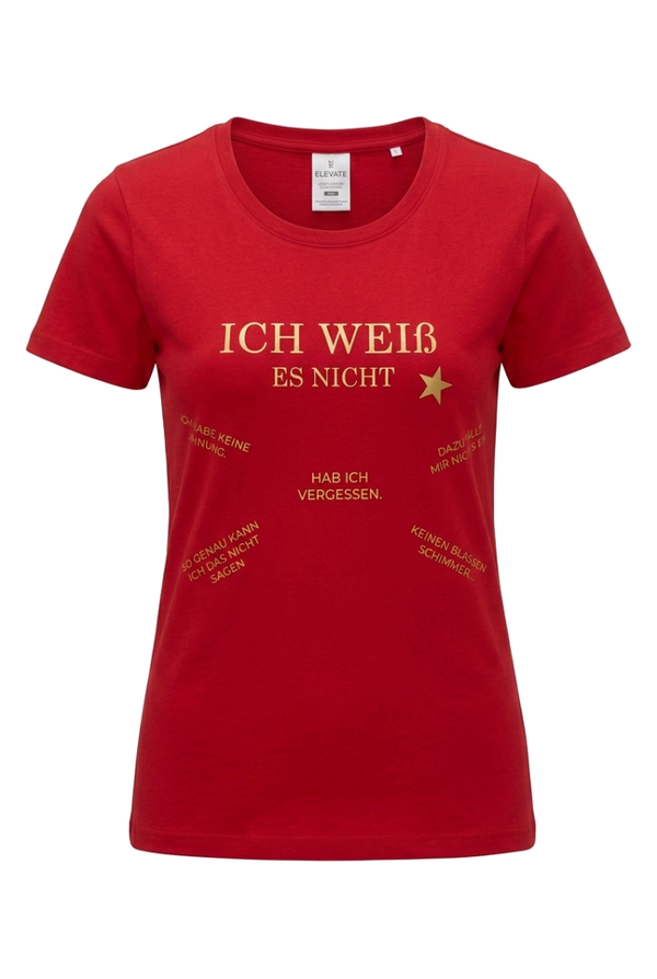 Damen T-Shirt  Ich weiß es nicht