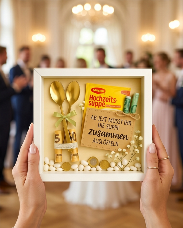 Geldgeschenk Hochzeitssuppe