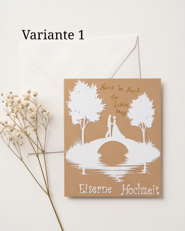 Karte "Eiserne Hochzeit"