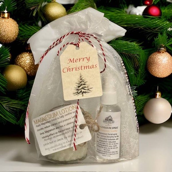 Magnesium Lotion with Magnesium Spray Gift Set