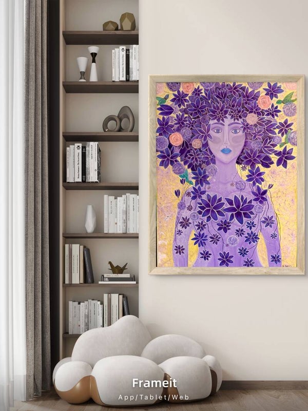 Elemental woman of the flowers