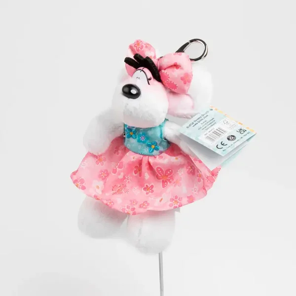 Porte-clés peluche Diddlina robe Summer 15 cm  🐭🌸☀️