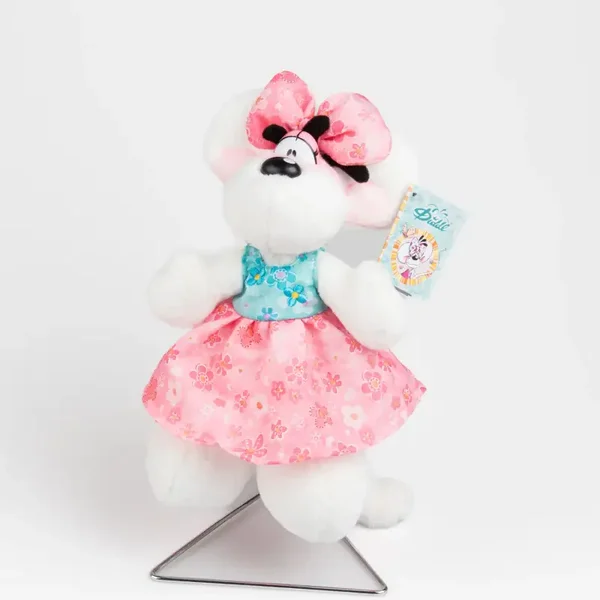 Peluche Diddlina robe Summer 20 cm – DIDDL 🐭🌸☀️