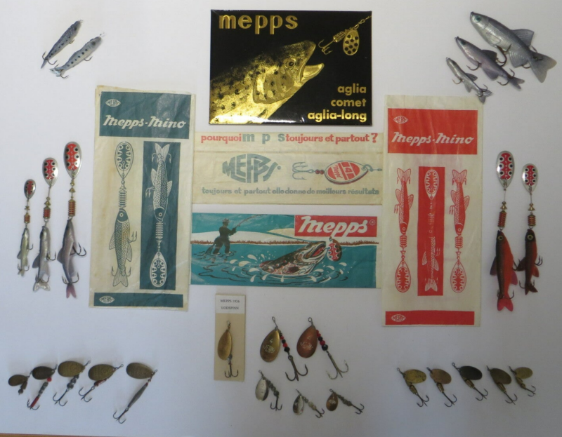 Pêche Ancien - Mepps divers objets de collection - Cuillères leurres