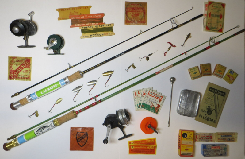 Pêche Ancien - Moulinet Cannes Leurres Pezon & Michel Luxor Robuste - Collection