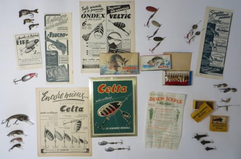 Pêche Ancien - Rublex Celta Voblex Rublex Plucky -  Cuillères et leurres - Collection