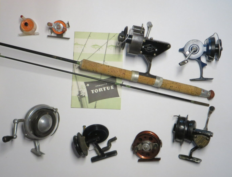 Pêche Ancien - La soie - Tortue moulinets et cannes