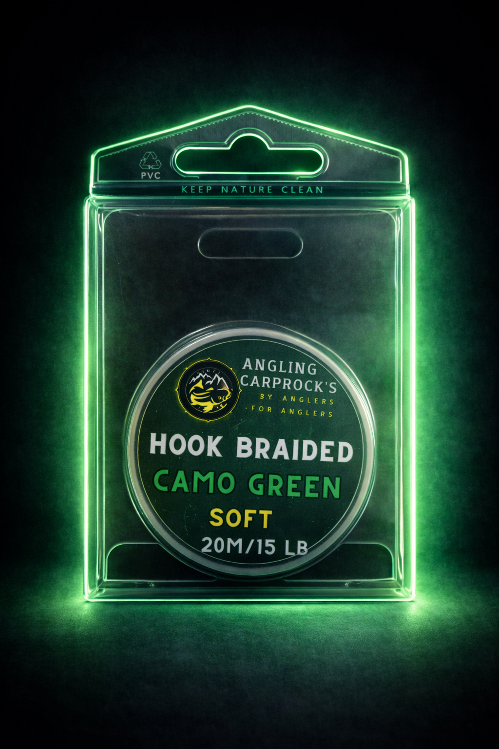 Soft Hook Braid Camo Groen