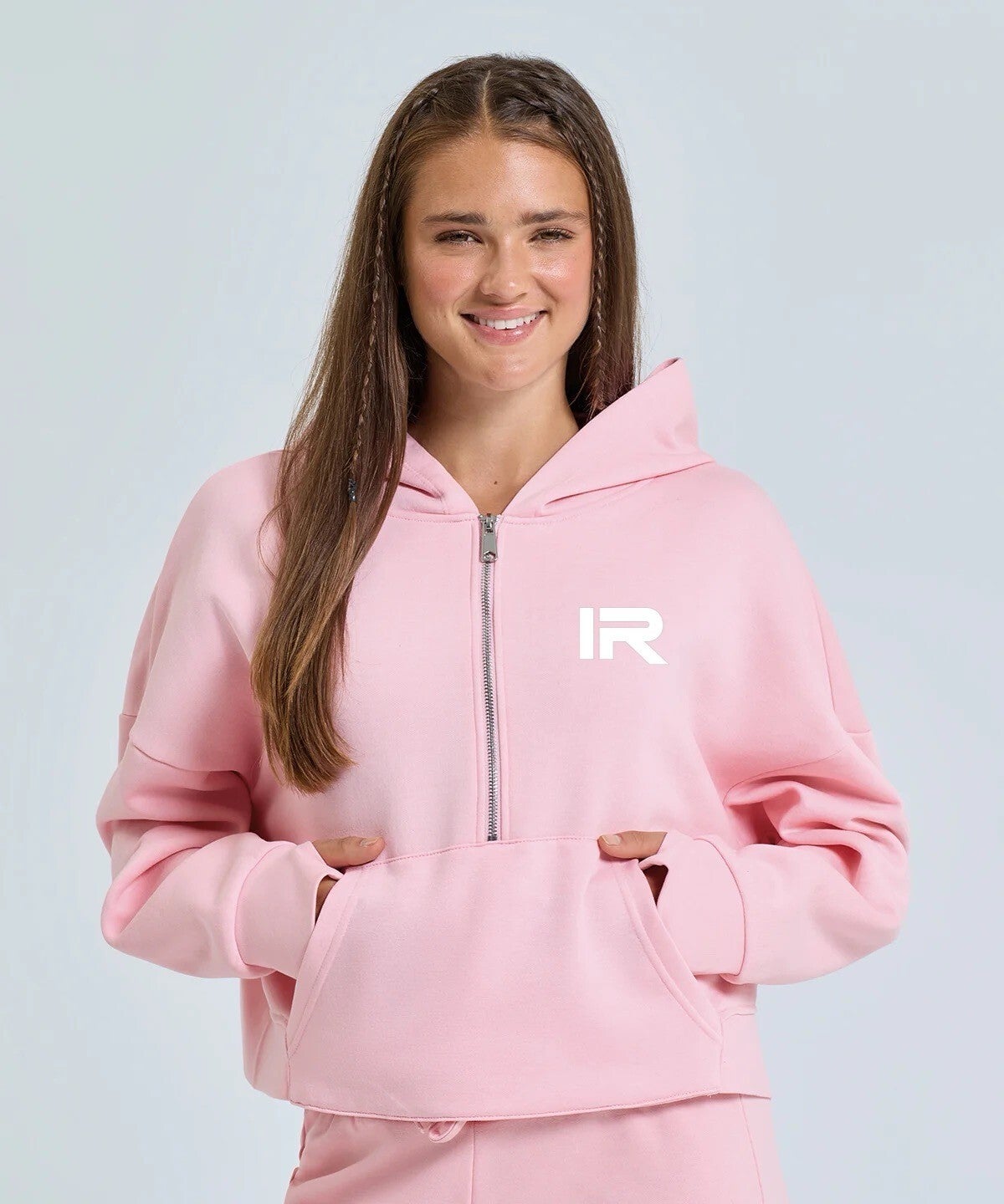 The Ironrise TriDri® half zip cropped jumper