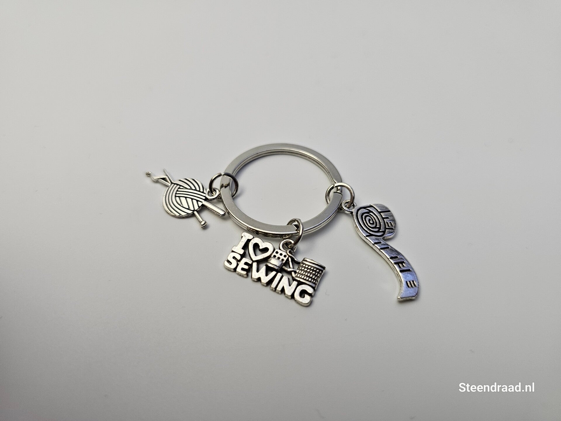 Sleutelhanger met 3 Bedels