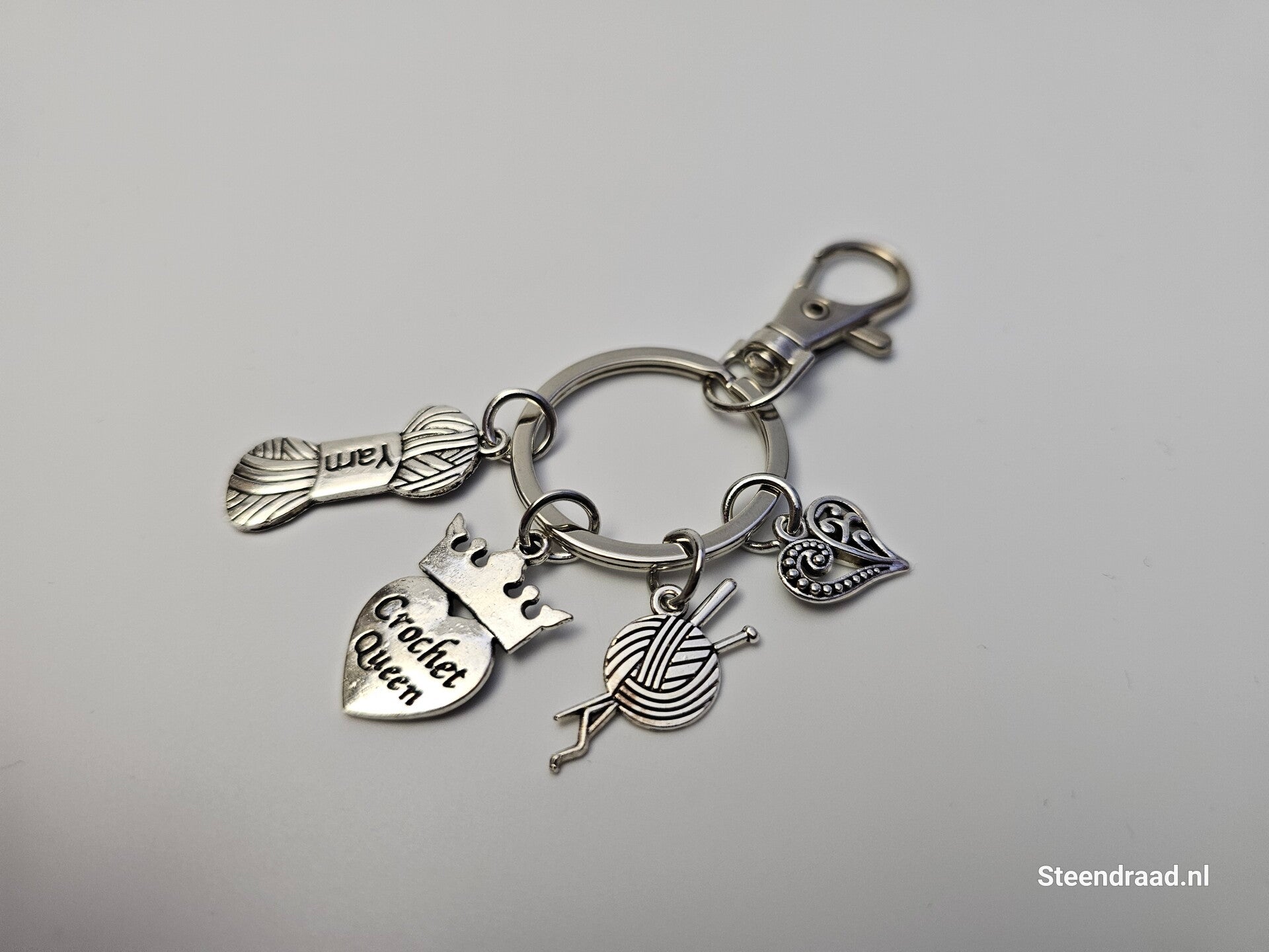 Sleutelhanger met 4 Bedels