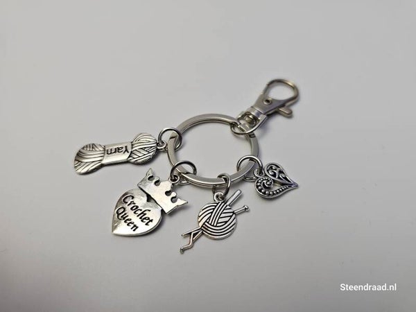 Sleutelhanger met 4 Bedels