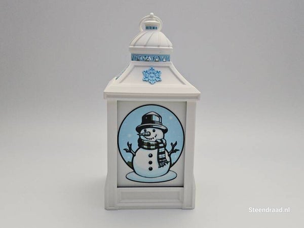 Kerstlantaarn Wit