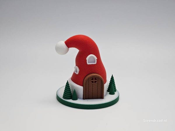 Kerstmuts Huisje met Lichtje