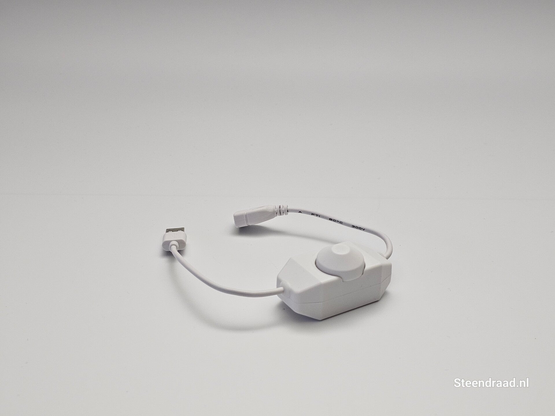 USB Dimmer - Draaiknop - Wit