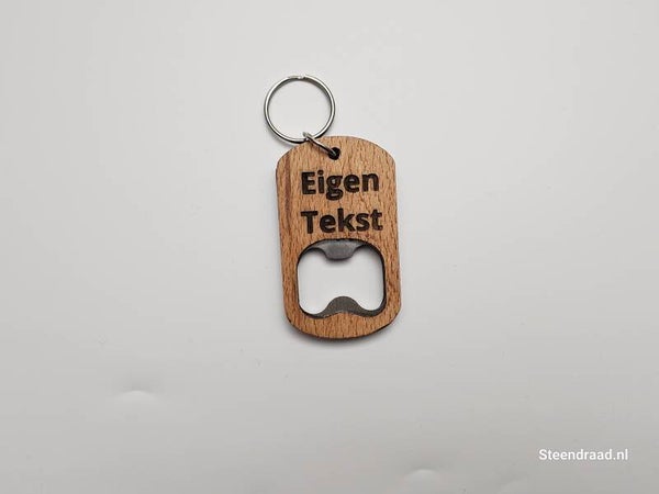 Sleutelhanger Houten Flesopener