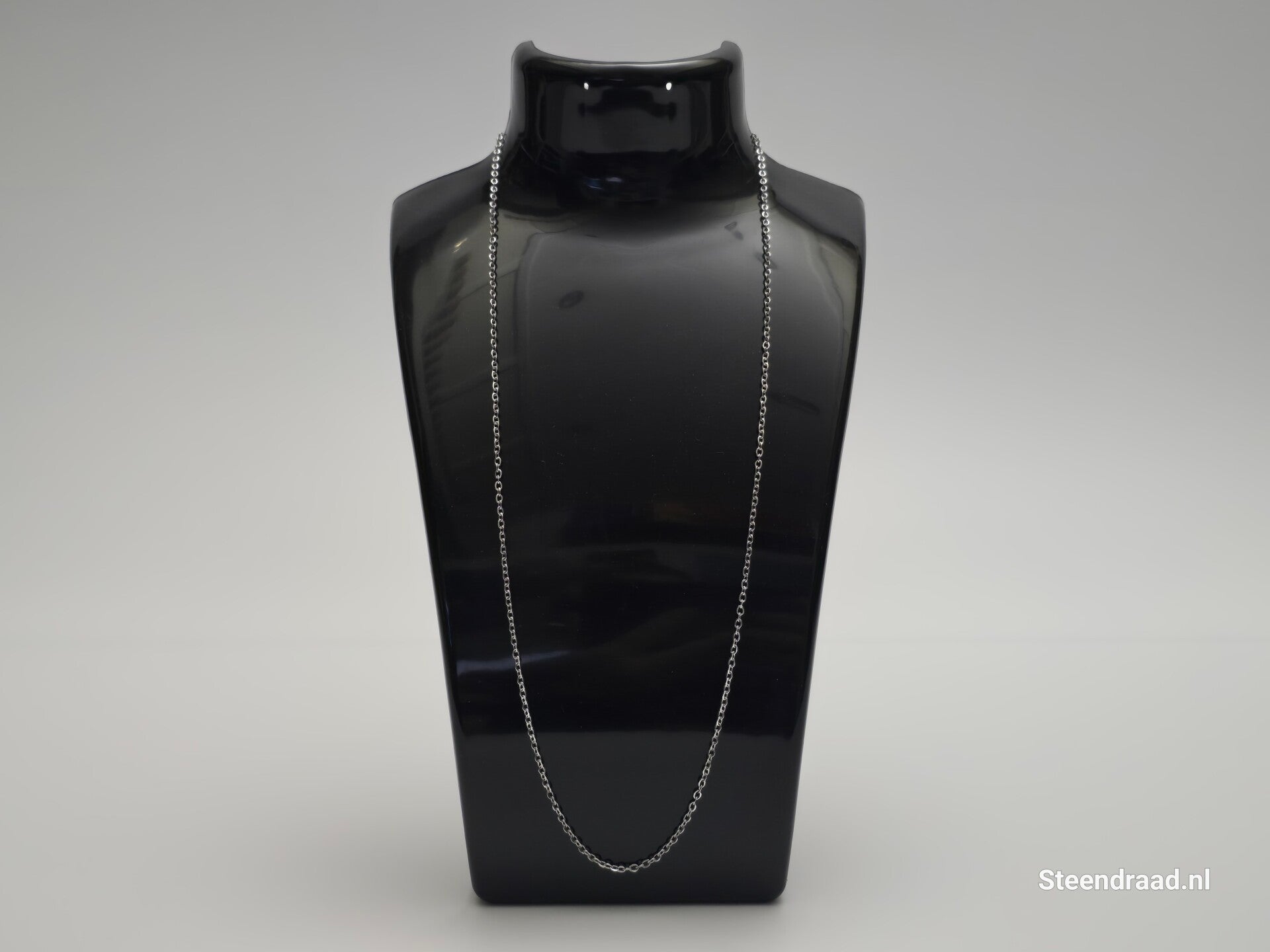 Dunne Ketting RVS Zilverkleurig - 50 cm
