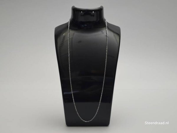 Dunne Ketting RVS Zilverkleurig - 50 cm