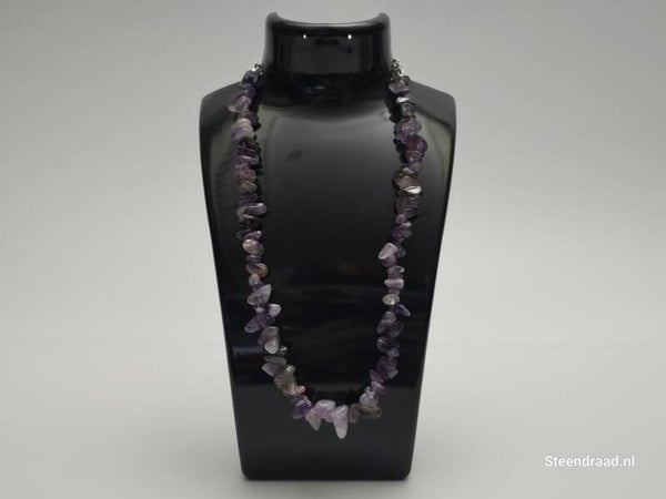 Stenen Ketting Paars
