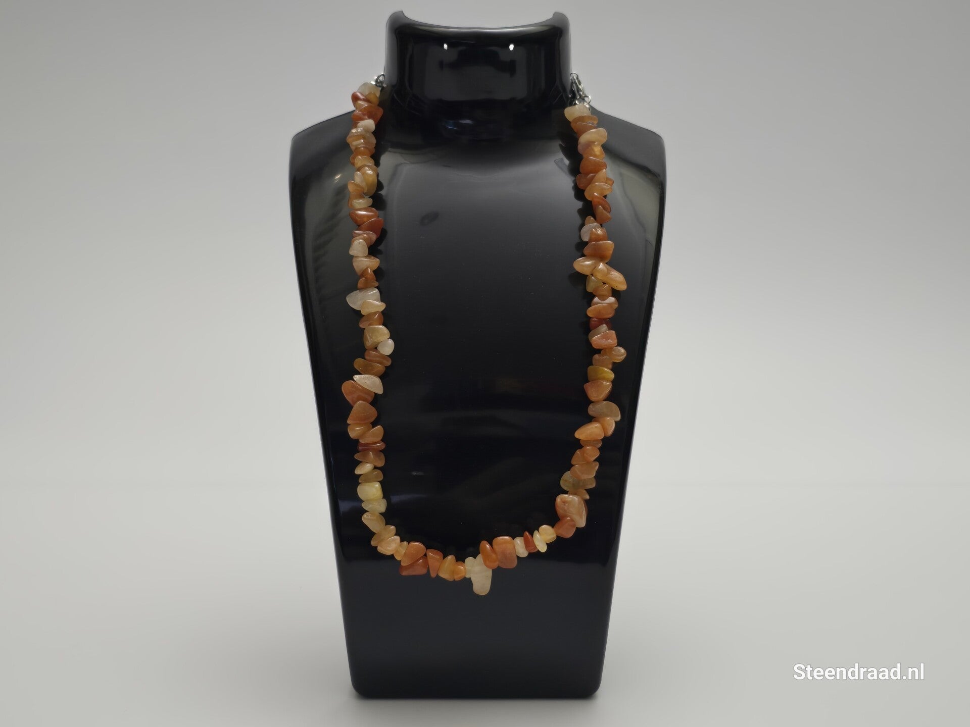 Stenen Ketting Licht Bruin