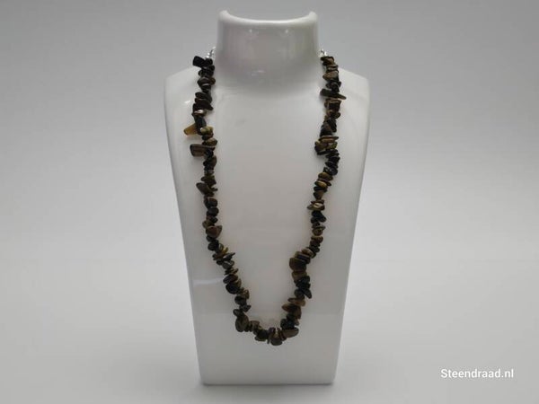 Stenen Ketting Donker Bruin