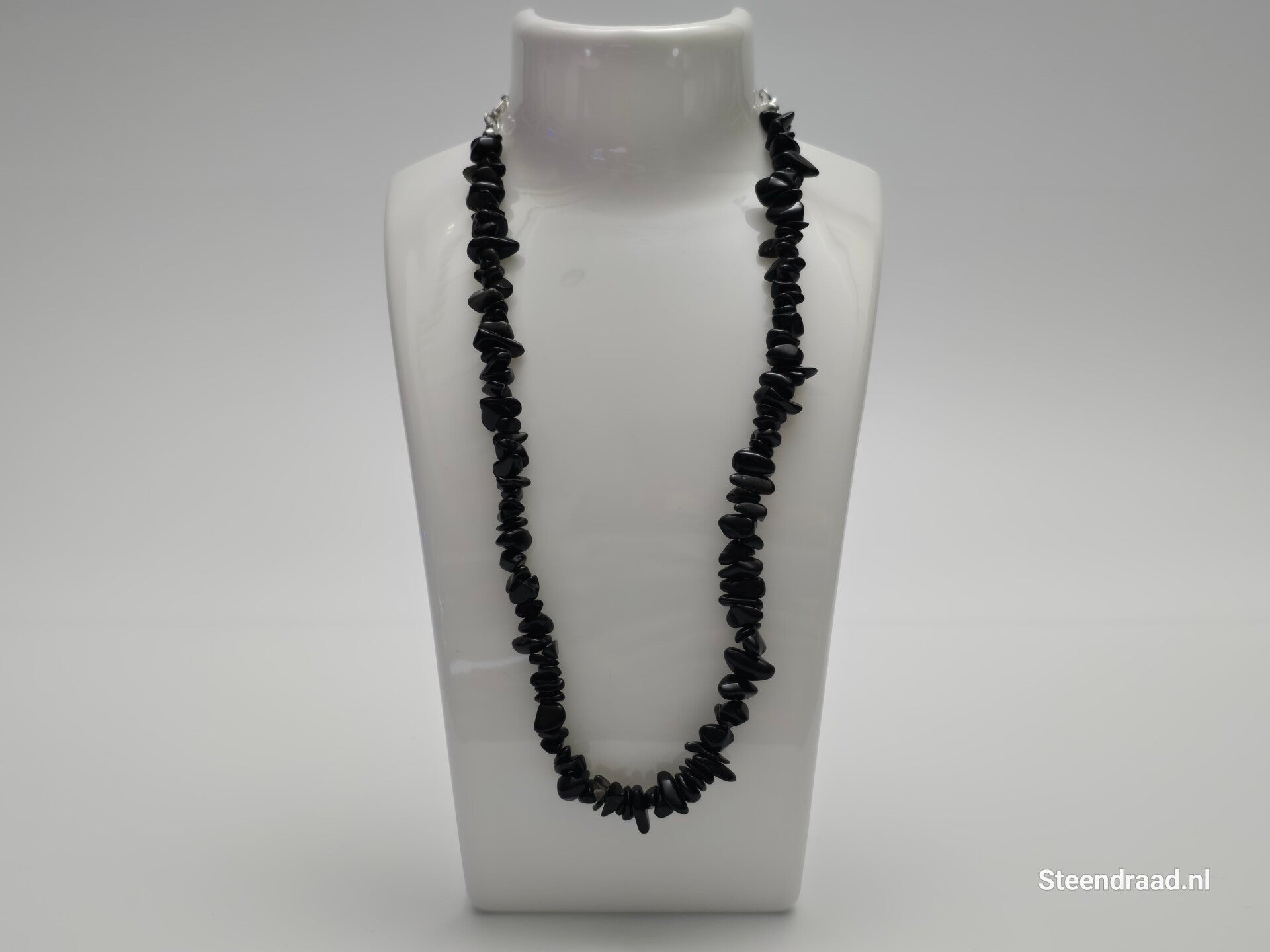 Stenen Ketting Zwart