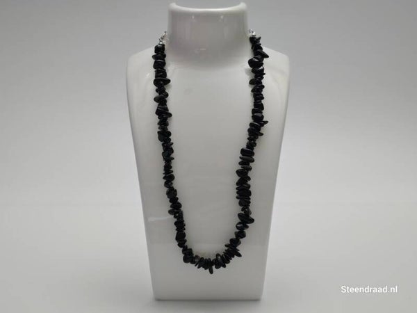 Stenen Ketting Zwart