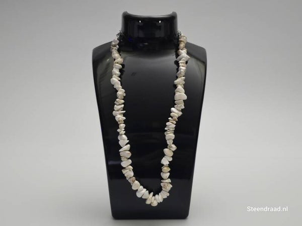 Stenen Ketting Wit