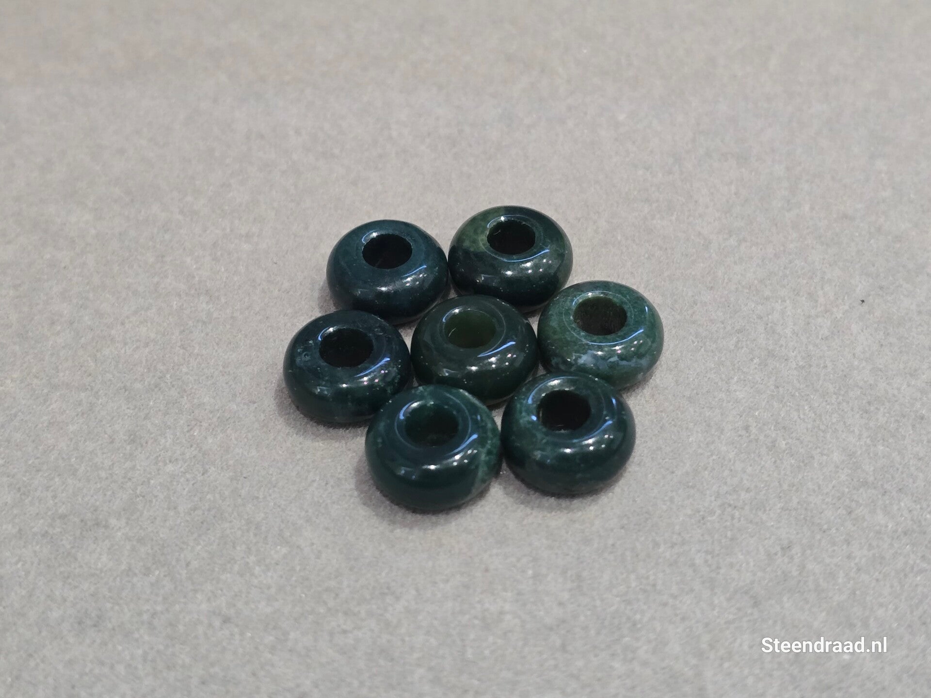 Natuurstenen Kraal - Jade Agaat (per kraal)