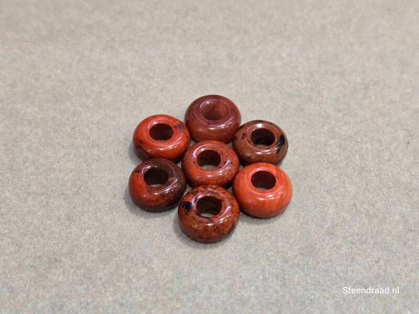 Natuurstenen Kraal - Red Jasper (per kraal)