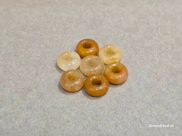 Natuurstenen Kraal - Honey Jade (per kraal)