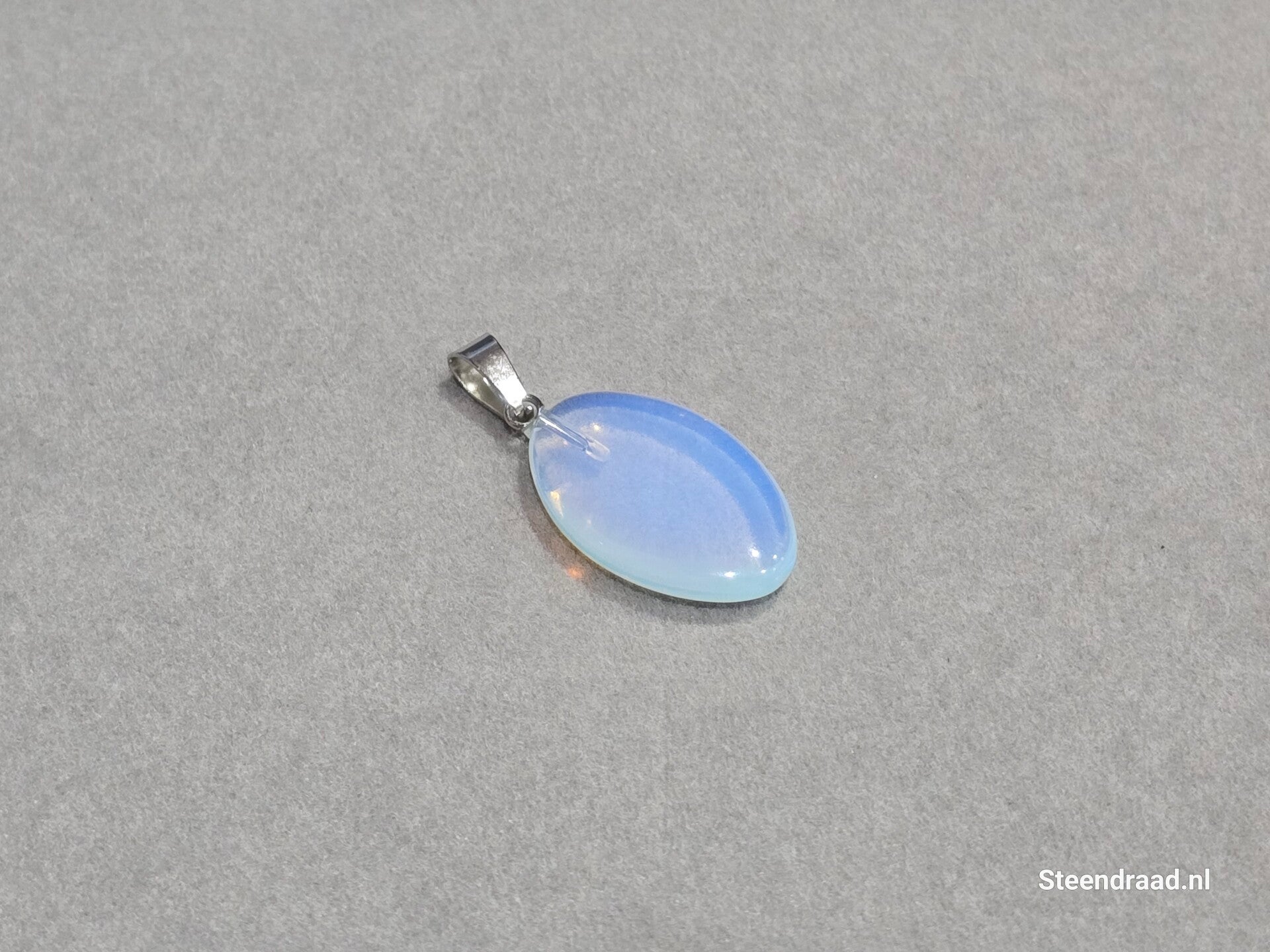 Natuurstenen Hanger IJsblauw Licht