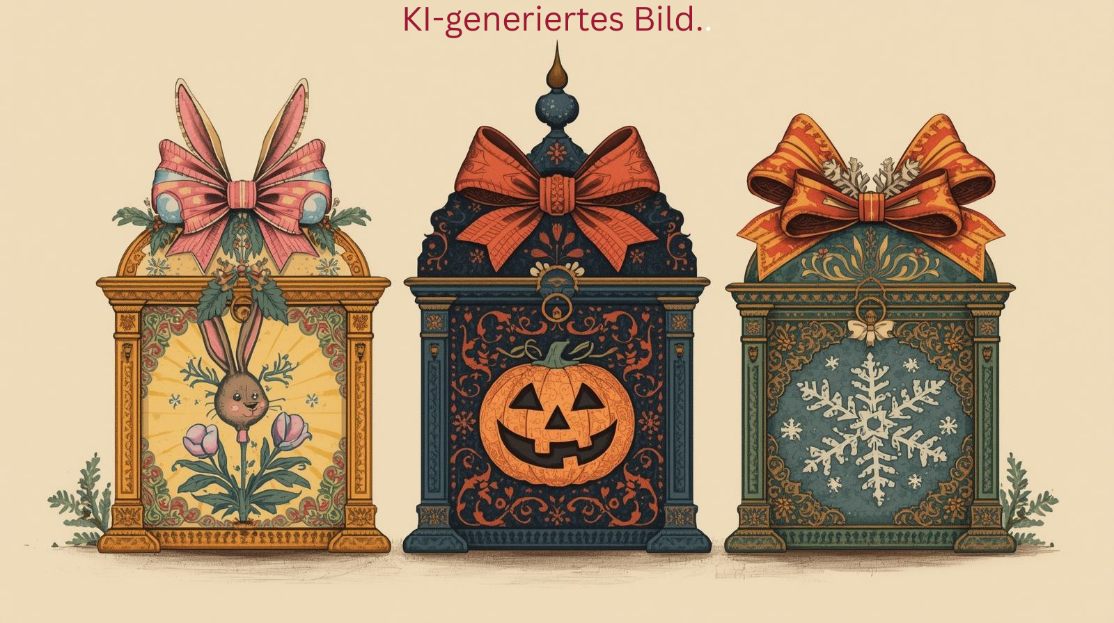 Mysterieboxen Überraschungsboxen mit Jahreszeitlicher Dekoration