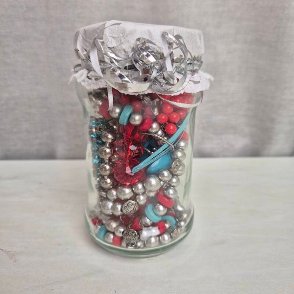 Mystery jewelry jar-Blue lagoon