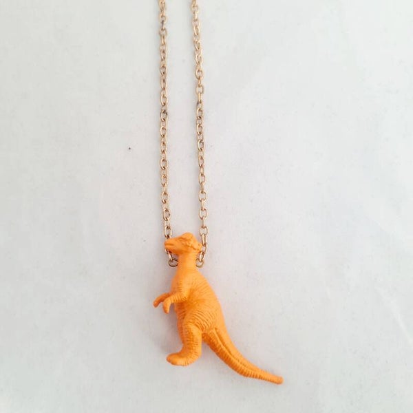 Ketting dino oranje