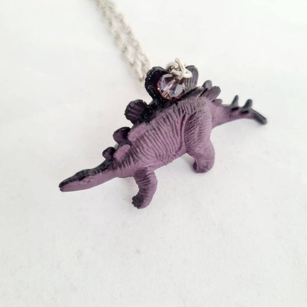 Ketting dino paars