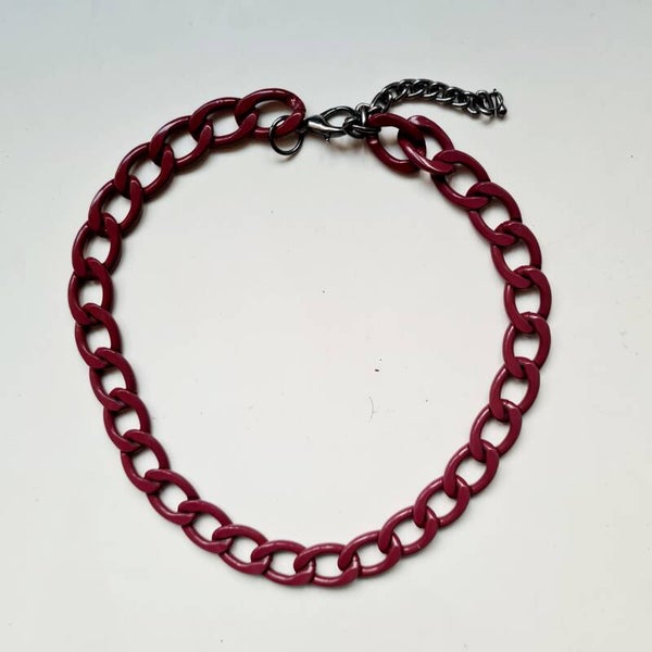Ketting schakel bordeaux