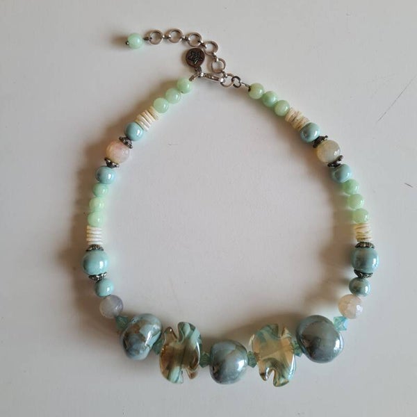 Ketting murano mint