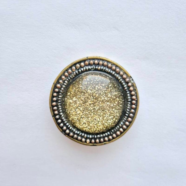 Broche groot glitter