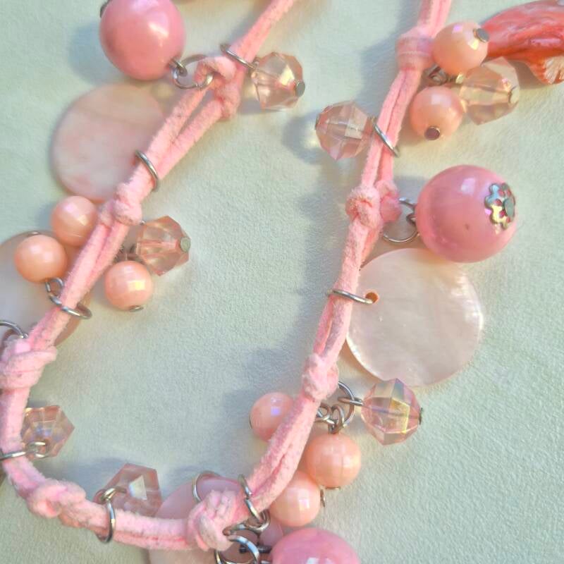 Ketting bobo pink preloved