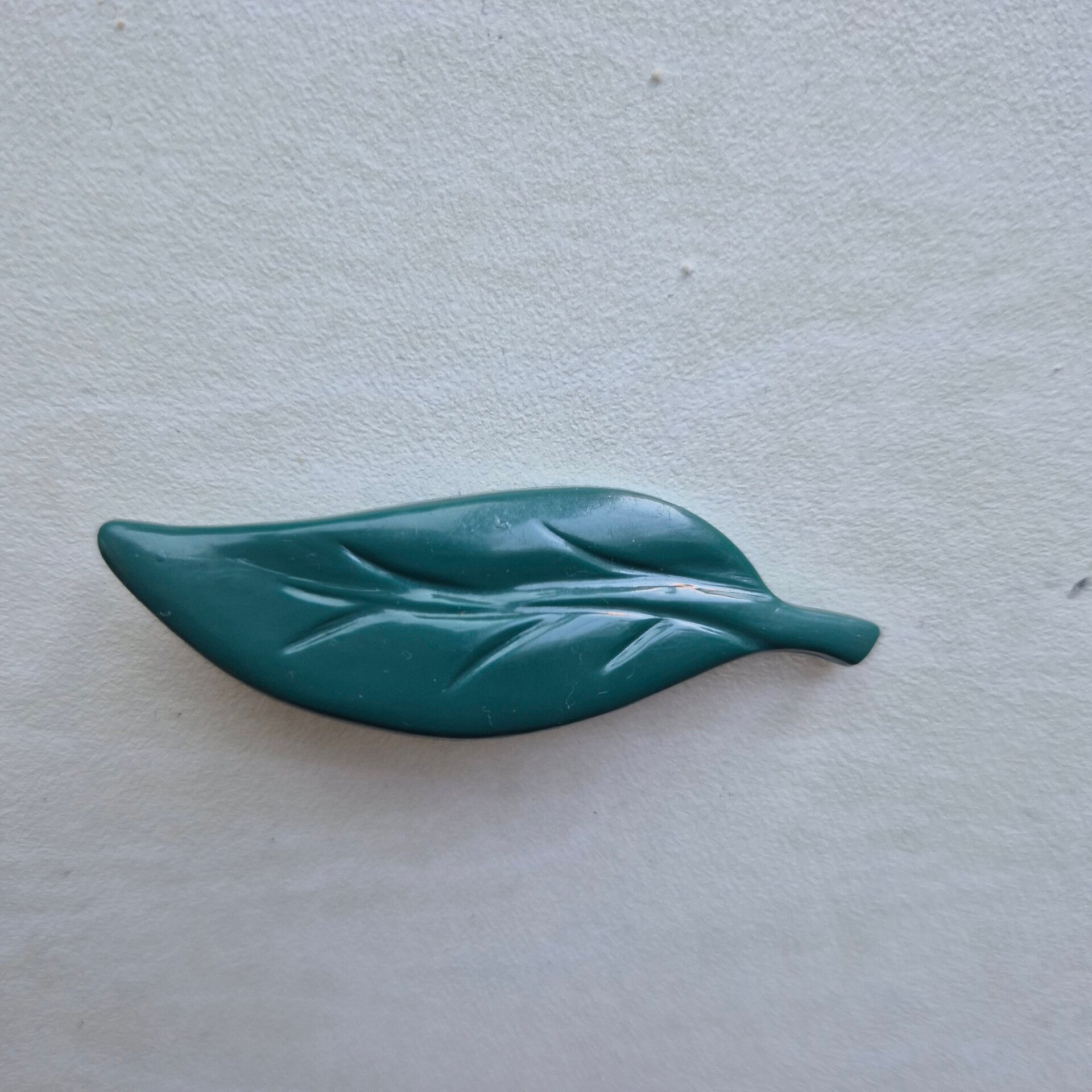 Broche groen blad vintage