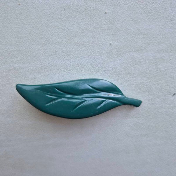 Broche groen blad vintage