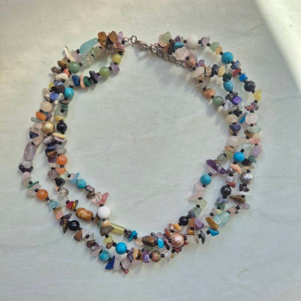 Ketting Natuursteen multicolour