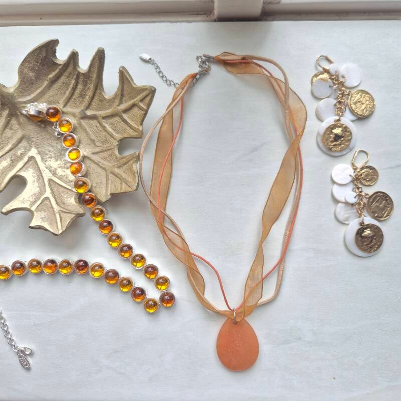Ketting vintage natuursteen