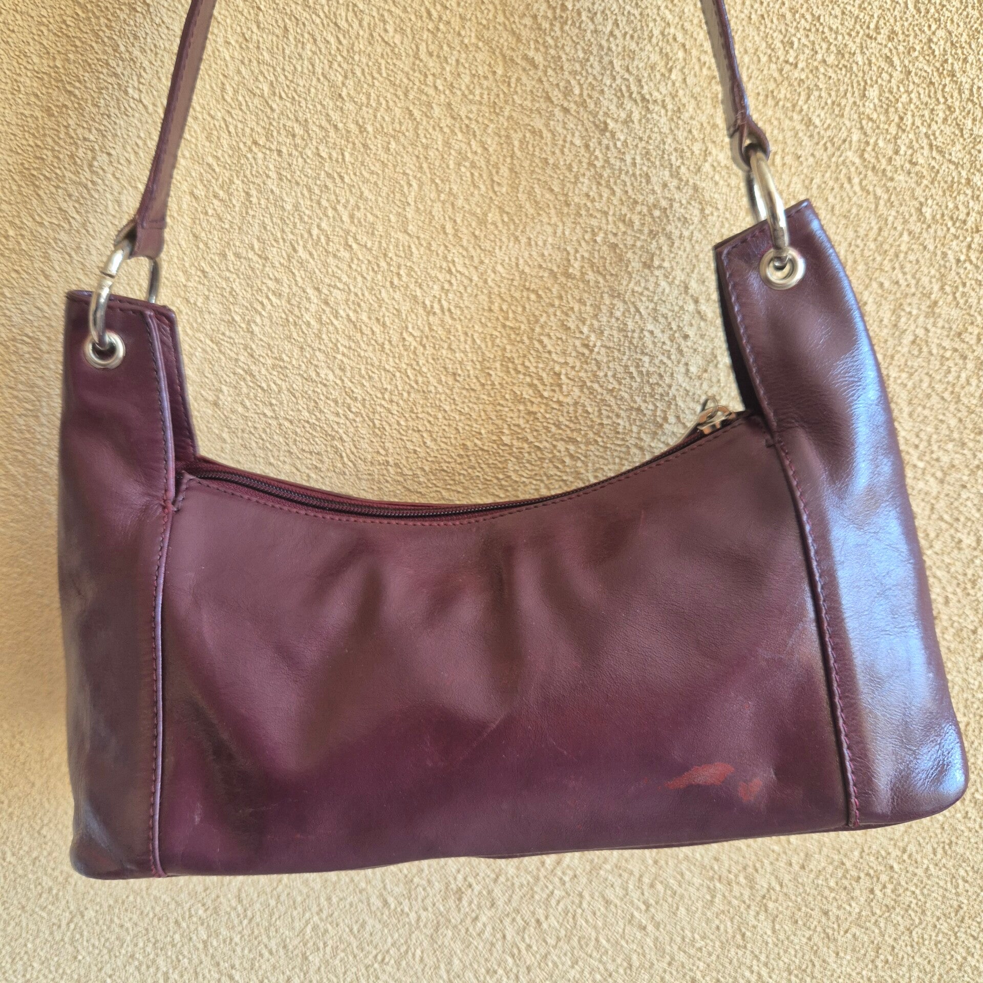 Vintage tas bordeaux 